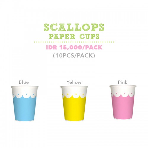 Scallop Paper Cups